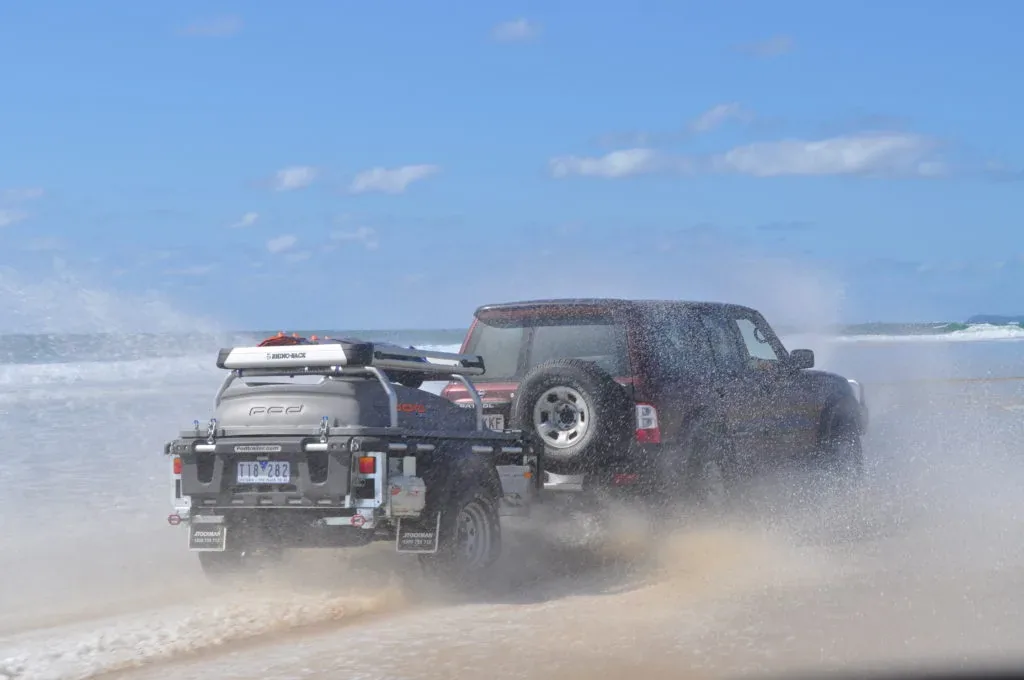 Beach Salt Spray Tow Setup