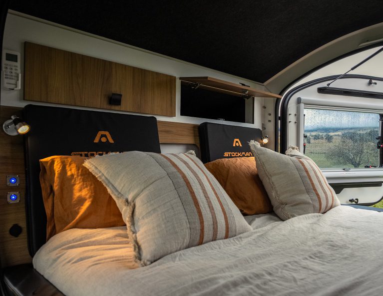 Rover cabin interior with window
