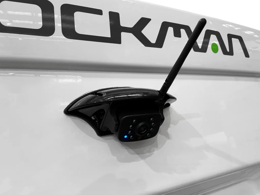 Reverse camera mounted on the rear of the Rover 02