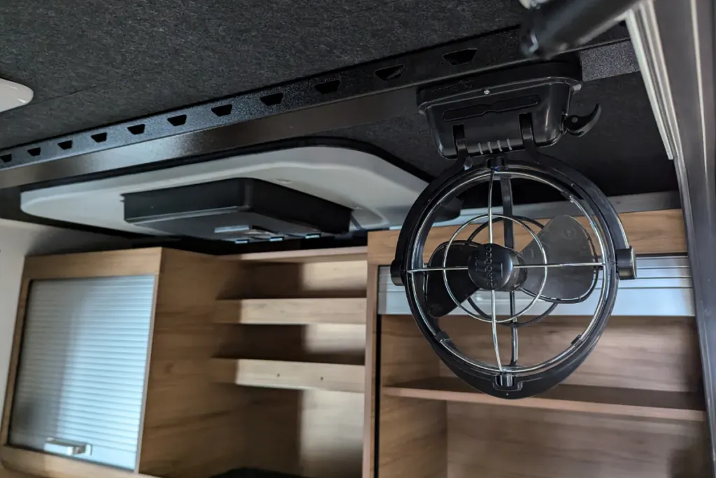 Sirocco fan mounted inside the Rover 02 cabin