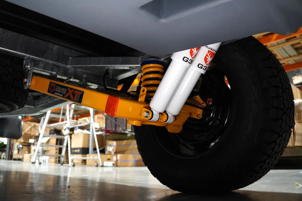 Cruisemaster coil independent suspension fitted to the Rover XT Off-Road platform