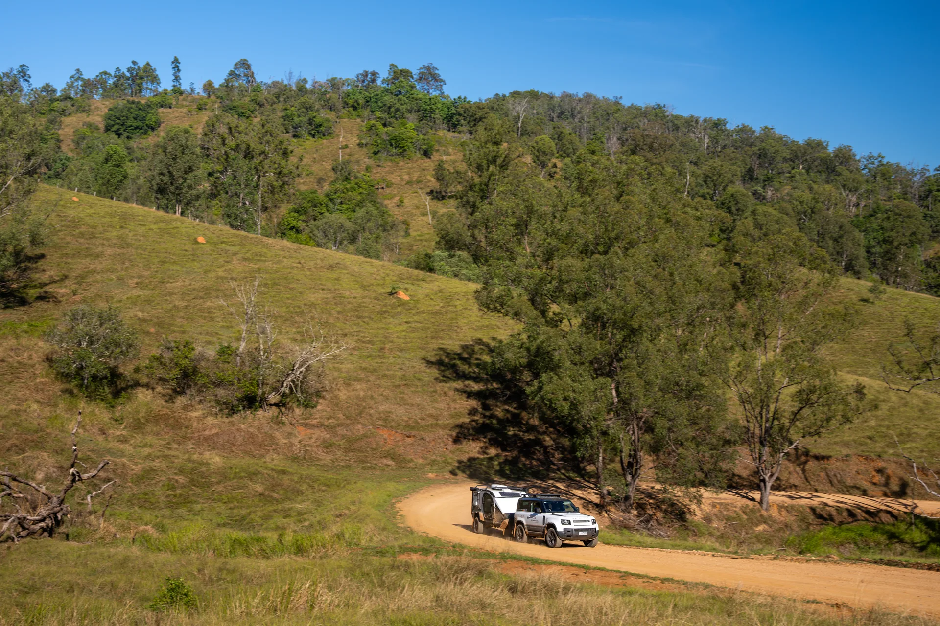 A mountain valley landscape on a Stockman touring route